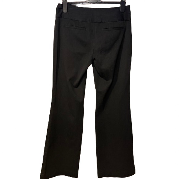 Express Design Studio Editor Black Trouser Low Rise Flared Leg Boot Cut Size 4 - Picture 2 of 9